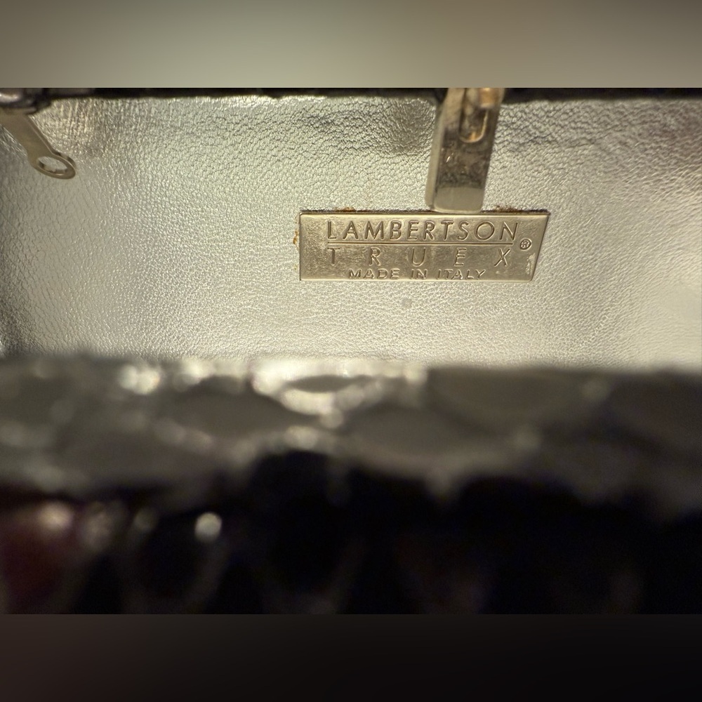 Lambertson Truex Black Textured Clutch - Picture 5 of 8
